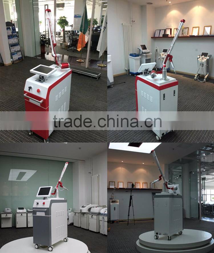 Good effects closed-off water circulation + air cooling system nd yag laser for tattoo removal