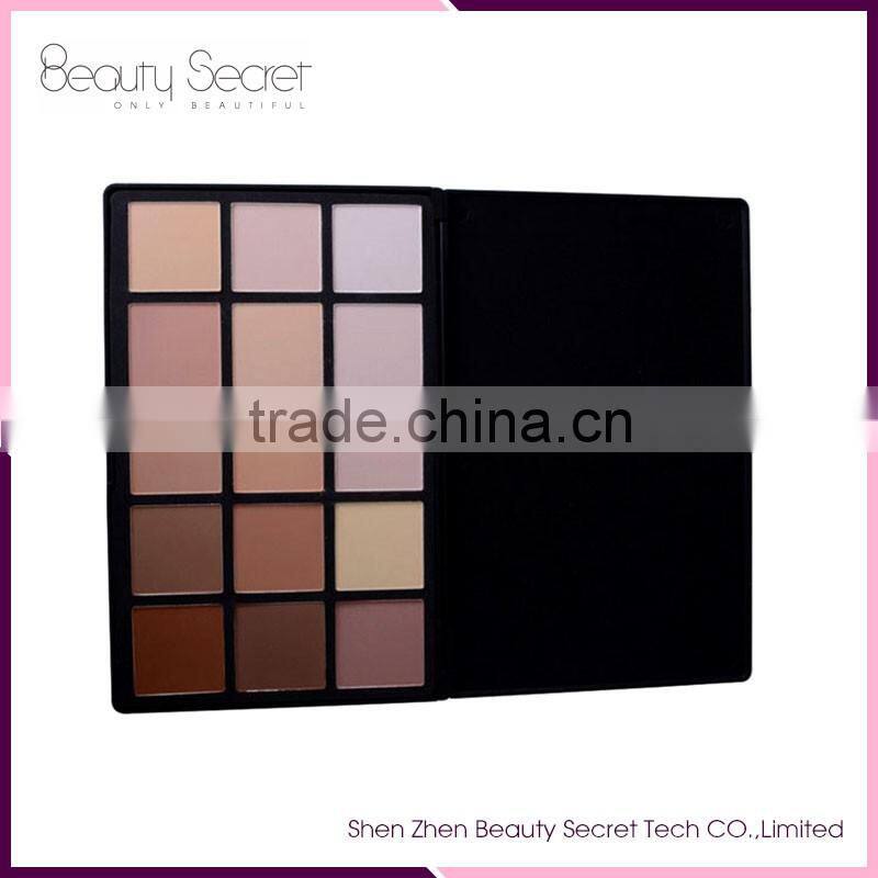 15 colors natural waterproof powder cake palette