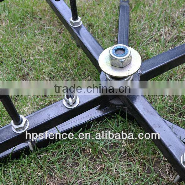 Strong based wire spinner with adjustable brake for electric fence