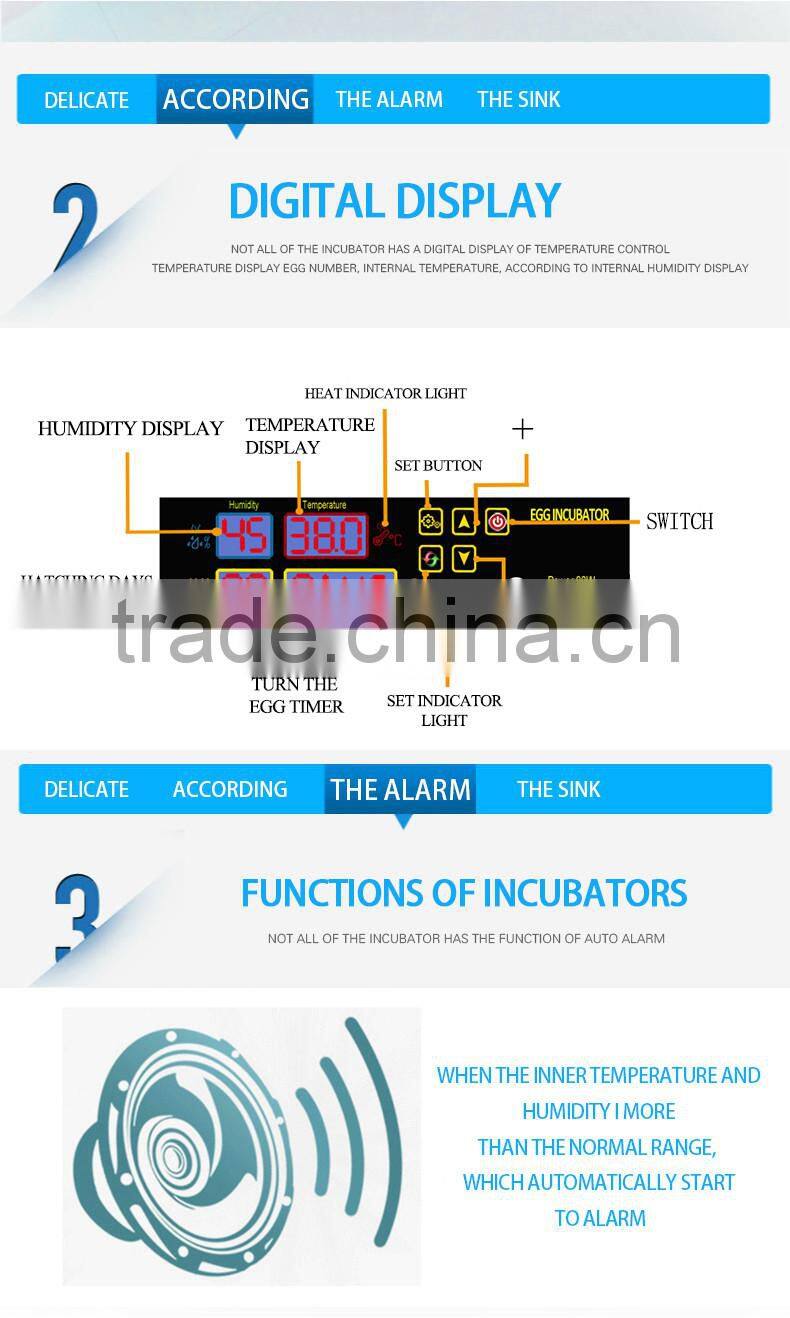 Best quality HHD brand cheap automatic egg incubator for sale YZ-96