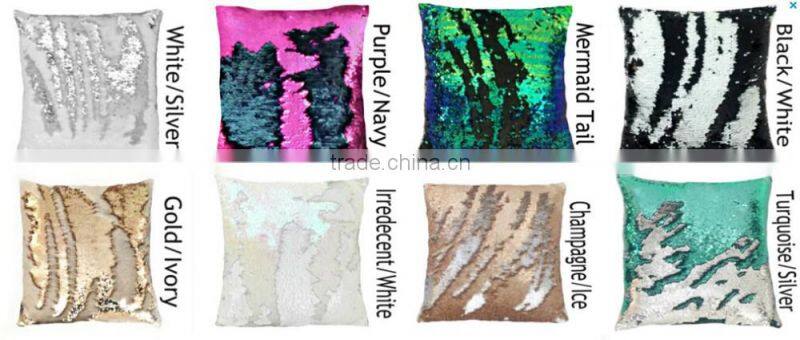 Latest design mermaid pillow reversible sequin pillow