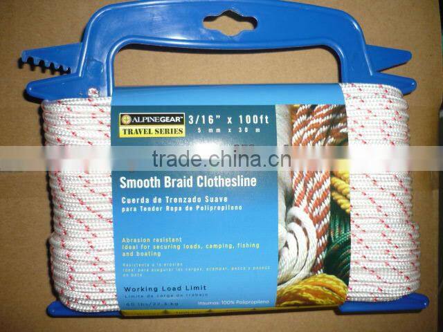 pp multi braided rope with color