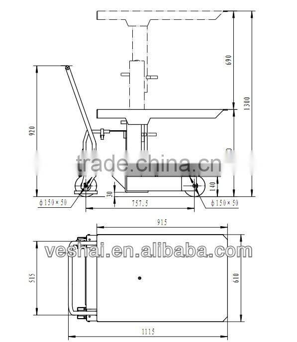 Double Cylinder Lift Table FAT-100/13DC