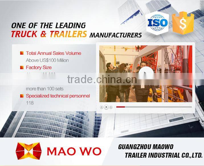 3 axle container tipping trailer, box stake semi trailer