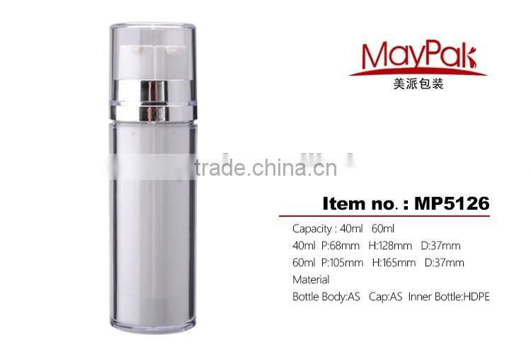 Double tube 40ml 60ml unique lotion bottles