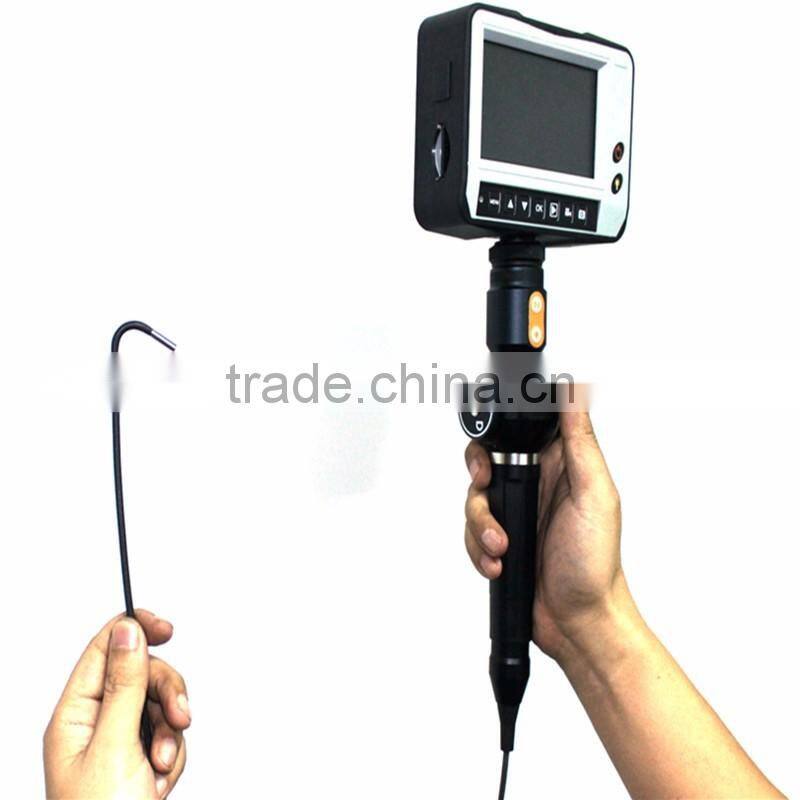 High quality car test tool inspection camera video borescope industrial endoscope with camera OD5.5mm 4ways articulation tip