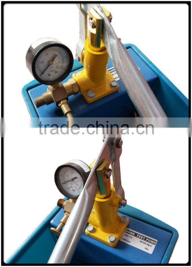 simple structure manual hydraulic pressure testing pump