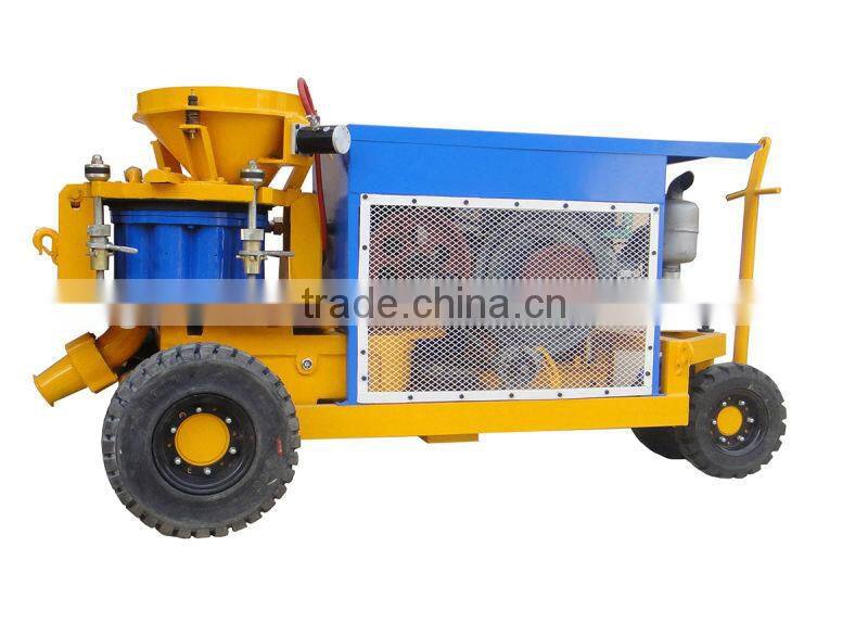 GZ-9 output 9m3/h diesel drive dry mix shotcrete machine