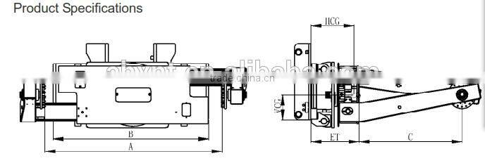 Chinese fork attachement tyre handler clamp