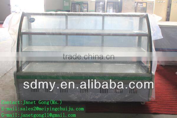 Manufactory high quality cake refrigerated showcase for bakery