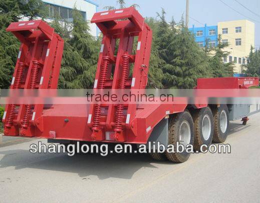 China Manufacturers 60Tons Cheap Low Bed Truck Trailer
