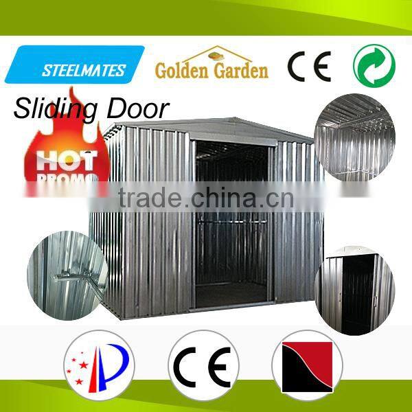 Weatherproof safely design folding metal storage shed