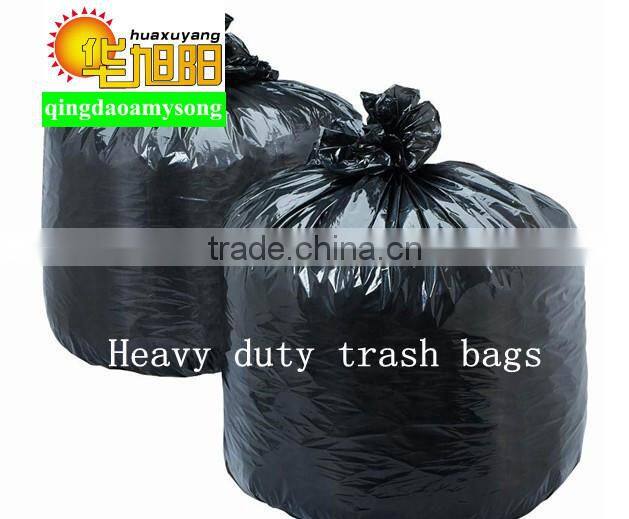 customize industrial waste heat seal black plastic Heavy duty trash bags