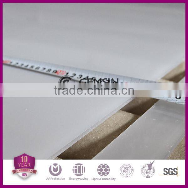 10-year warranty PC material polycarbonate plastic embossed sheets