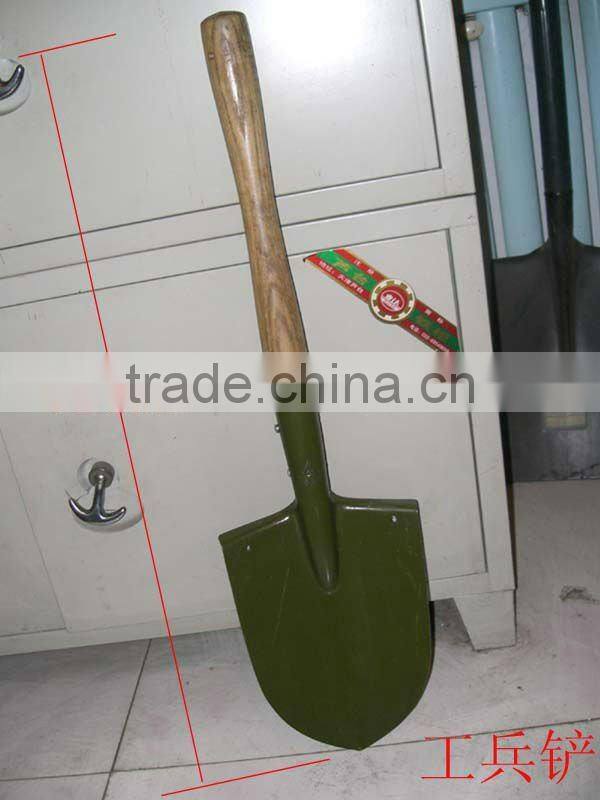 china military shovel with wood handle