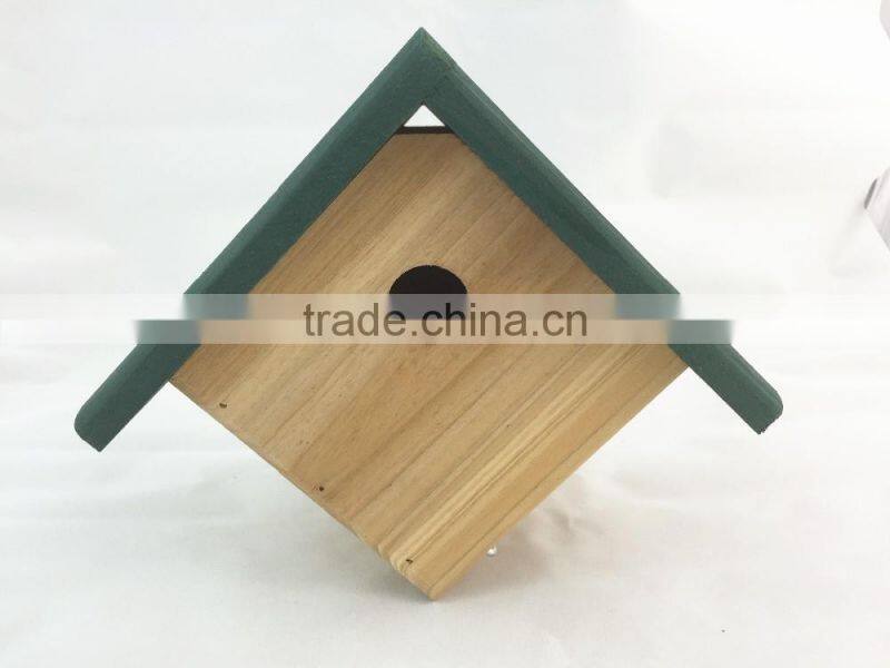 Simple small wooden bird's nest,FSC wood bird house