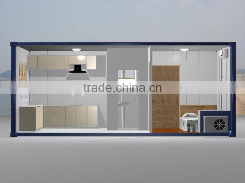 Different function prefab flat pack container house