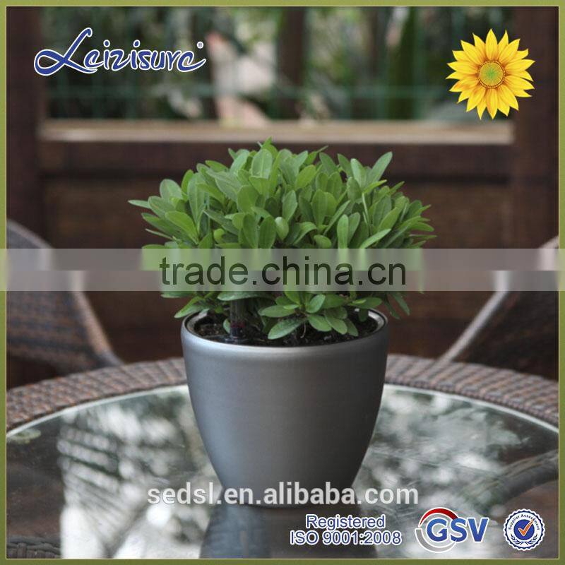 plastic self watering garden printed flower pots