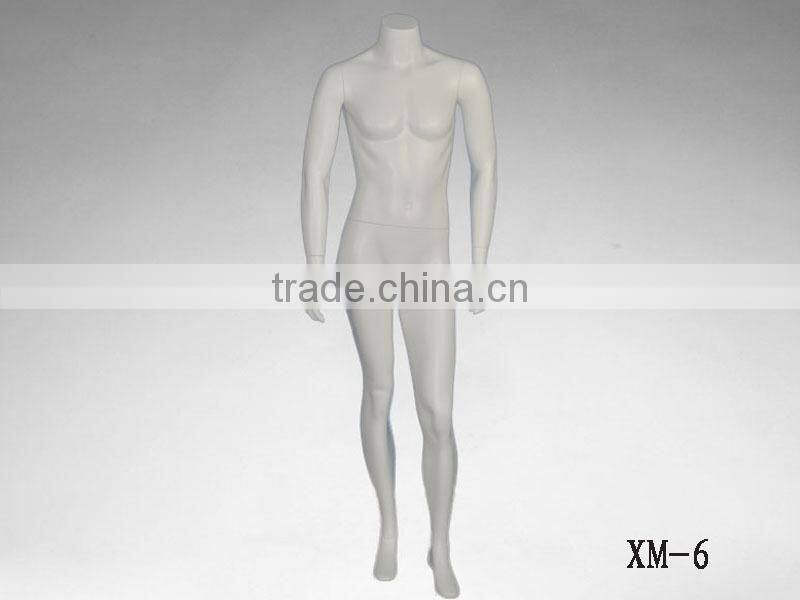 Window display full body dummy headless male mannequin for sale