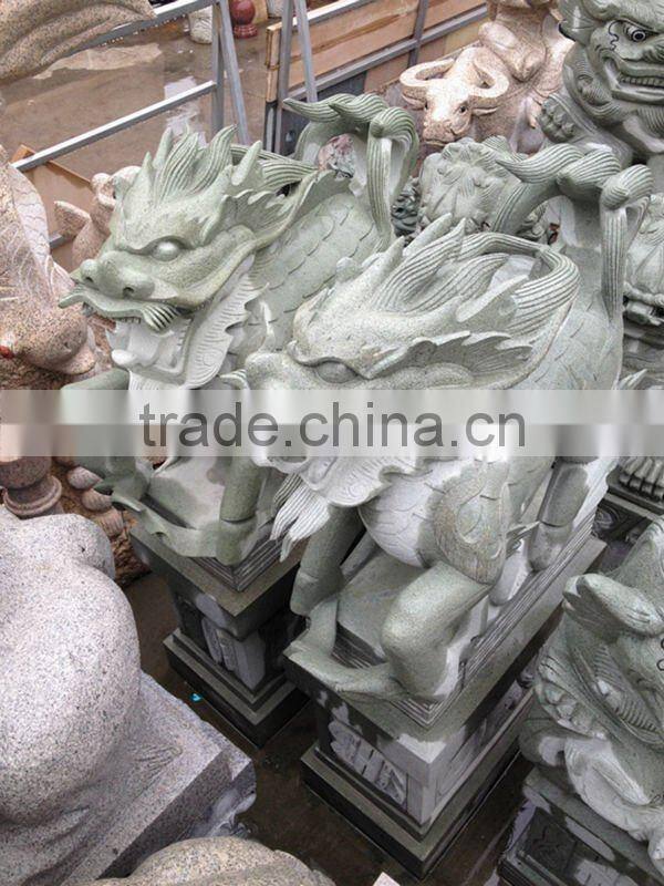 stone chinese dragon sculpture