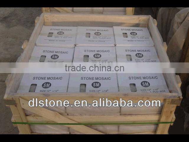 Irregular Brick Type Wooden Vein white Marble Mosaic tile 12x12 polished price