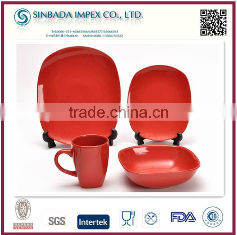 hot sale square ceramic dinnerware