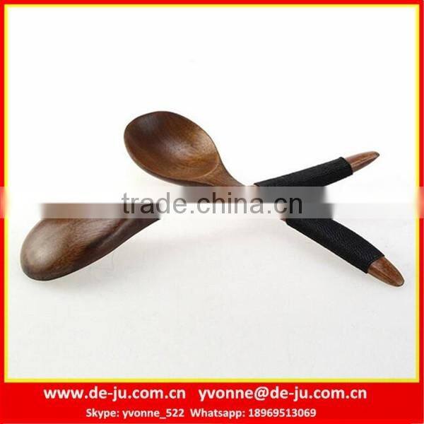 Japanese Wooden Table-Ware Small Soup Spoon