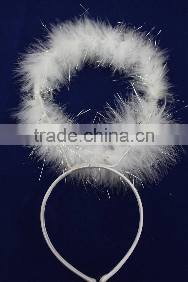 Party girl fashion headband flower headband feather hairband