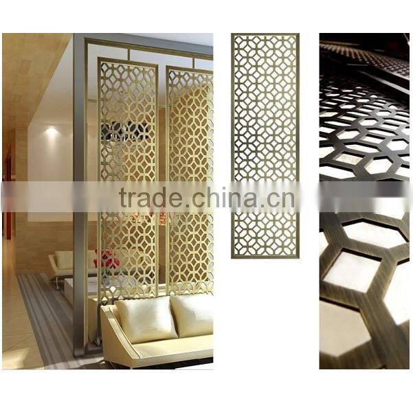 Damp-proof Decorative Stainless Steel Living Room Folding Partition Wall