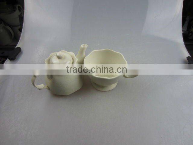 Stock set of coffee pot with cup