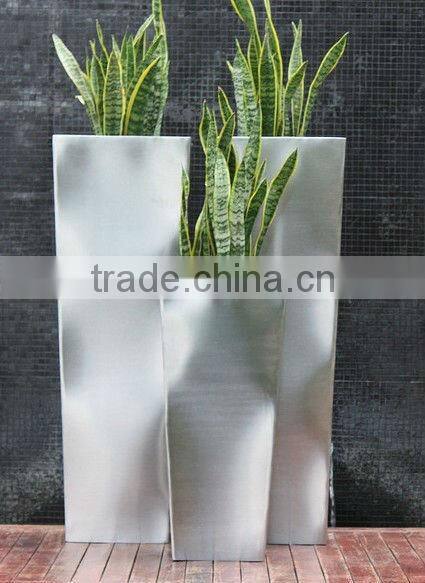 FO-9010 Stainless Steel Flower Pot for Garden Decor