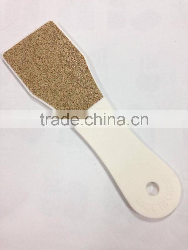 Sandpaper foot file with plastic handle,foot file with callus cleaning