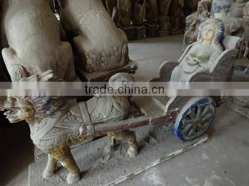 hand carved wooden Kuanyin wooden statue