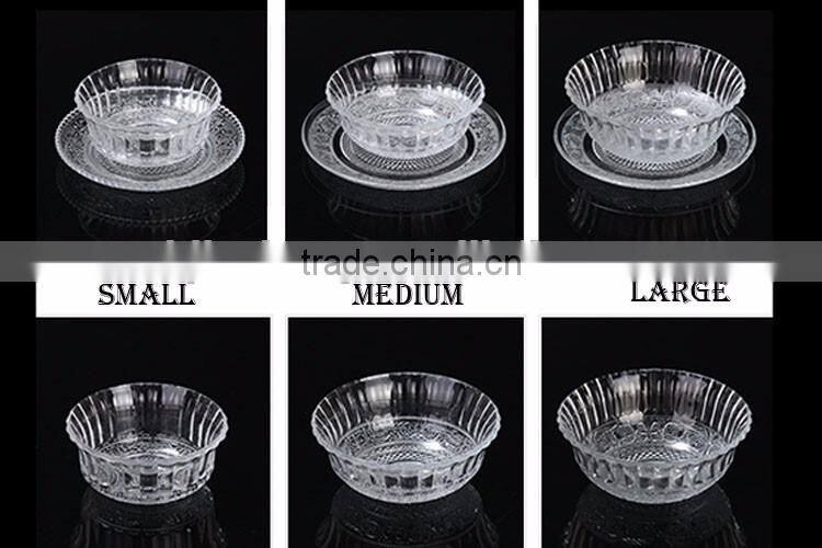 round cheap glass dinner set glass bowl and glass plate for feast wedding