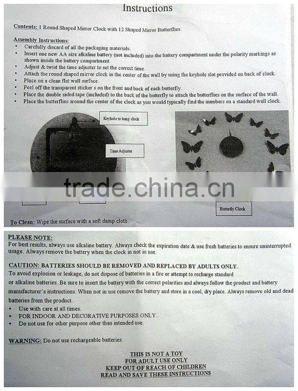 Elephant Clock Mirror