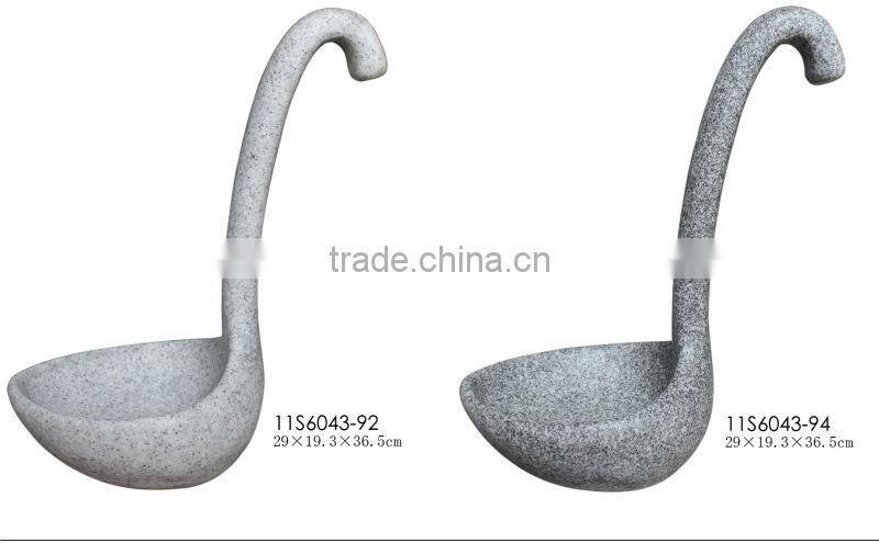 Sandstone Spoon Shape Garden Bird Feeder