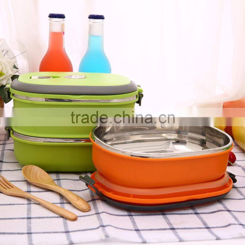 Kitchenware Set 0.8L Food Container,Stainless Steel Lunch Box for Men Women or Baby