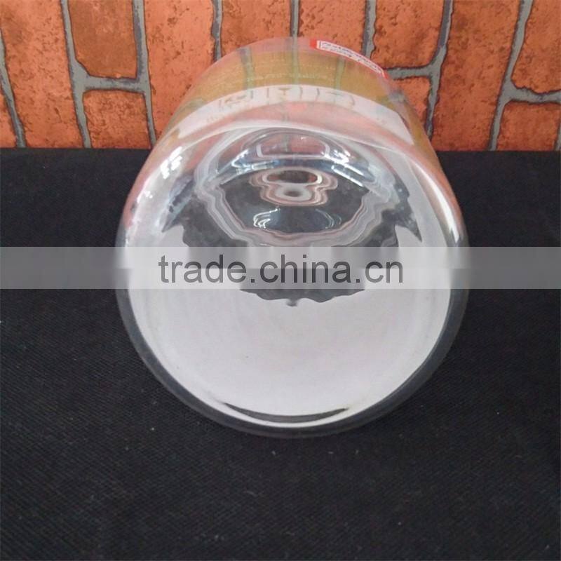 2016 New Design Glass Storage Jar With Glass Lid