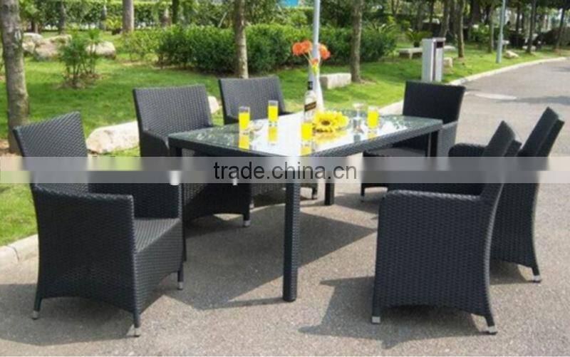 2016 best selling resin wicker outdoor furniture Cheap Garden Furniture Rattan Bar Table