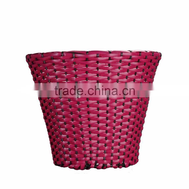 Red Rattan Garden Planter/ Storage Baskets/Bathroom Basket