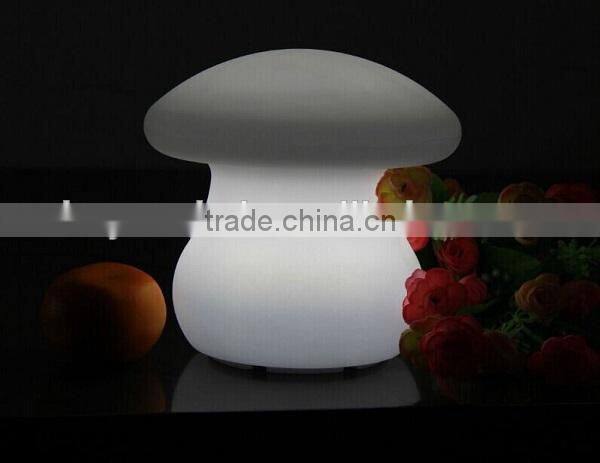 Mushroom Shape Plastic LED home furniture decoration table lamp
