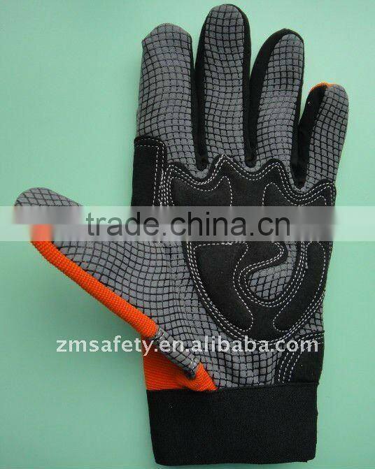 Silicone Coated Palm Shock-proof Mechanic Glove ZJB11