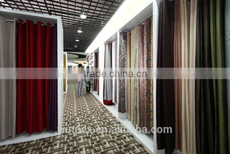 Hot Sell Window Curtain, Chenille with faux silk Curtain,Opulence curtain