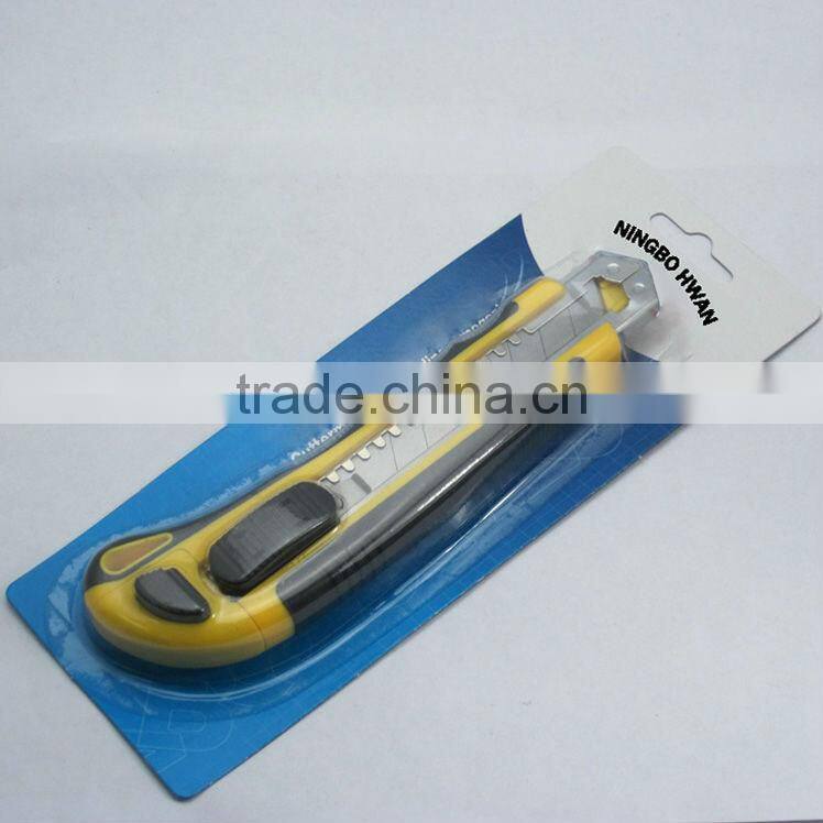 2014 office 3 blades heavy duty sliding easy cutting retractable utility knife