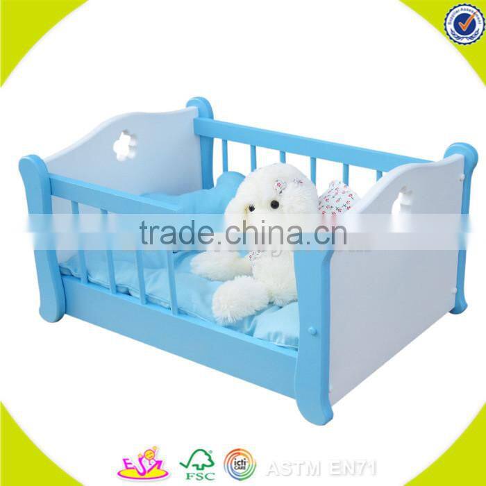 Wholesale pink cute kids wooden doll swing toy interesting toddler wooden doll swing toy W08F023