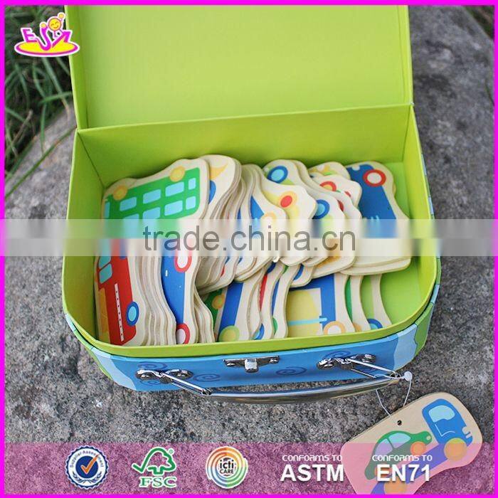 2017 new design lovely wooden kids toy storage W08C172