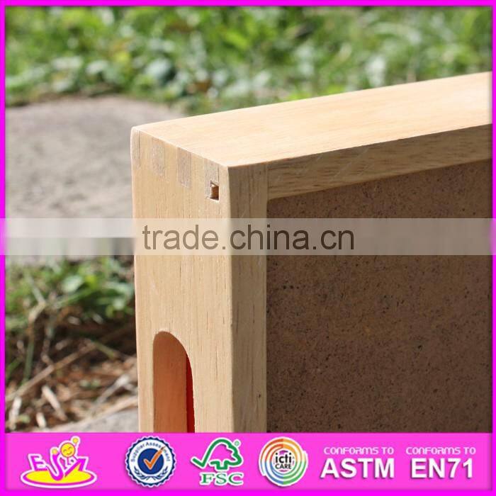 2017 new design 18 pieces educational wooden kids building blocks with box W13A115