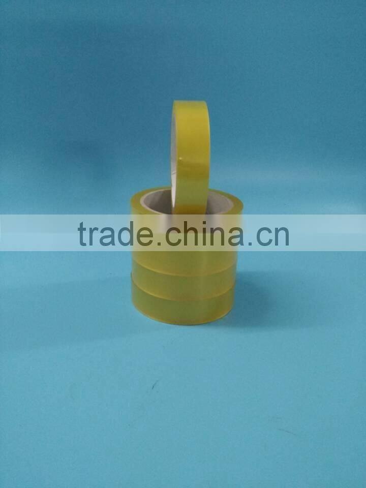 hot sale clear/transparent yellowish bopp adhesive packing tape for carton sealing