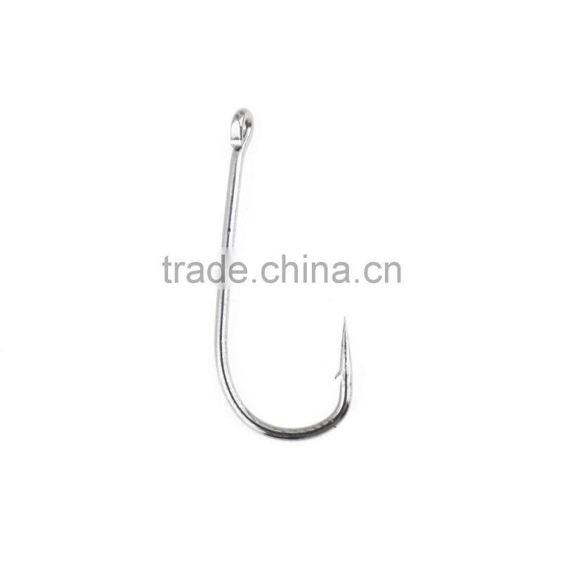 100 Pcs/lot New Arrival Black Silver Fishing 10 Sizes 3# - 12# Steel Hook Comes with Carry Box