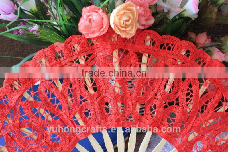 Chinese bamboo lace fan